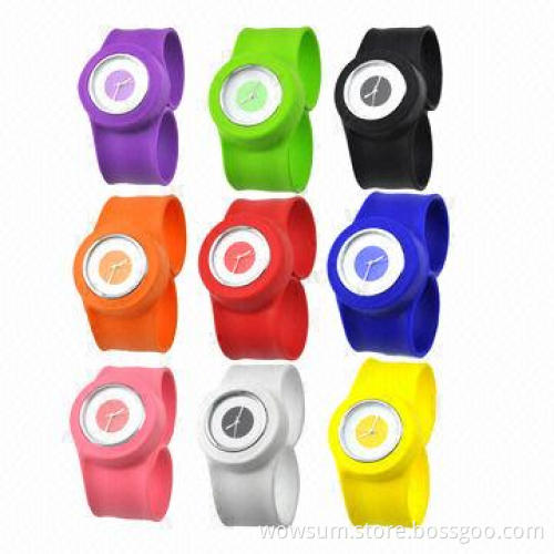Slap Watch, Japan Quartz Movement, Made of Eco-friendly Silicone